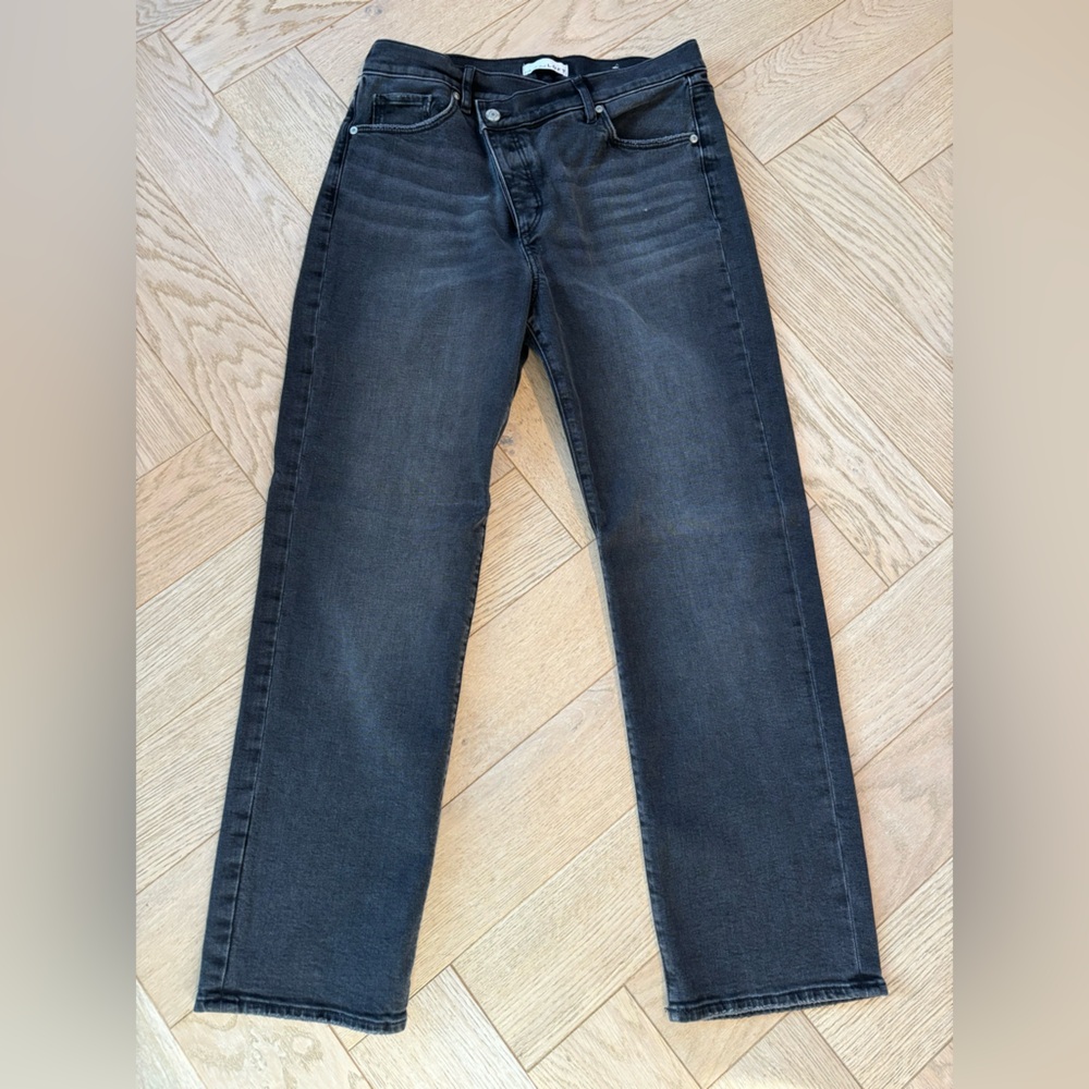 Loft cross front grey denim